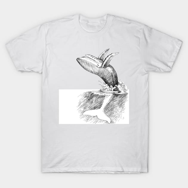 BALEIA / WHALE T-Shirt by Franklin Silva Art